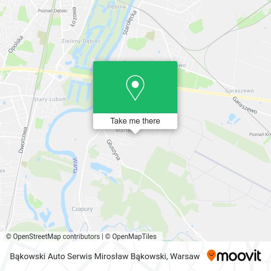 Bąkowski Auto Serwis Mirosław Bąkowski map