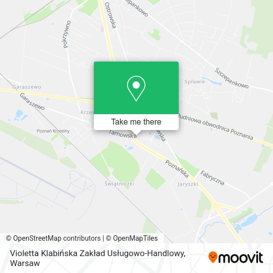 Violetta Klabińska Zakład Usługowo-Handlowy map