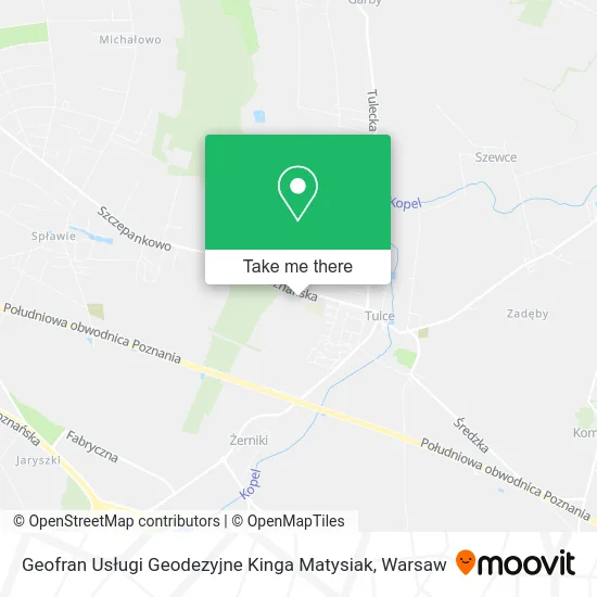 Карта Geofran Usługi Geodezyjne Kinga Matysiak