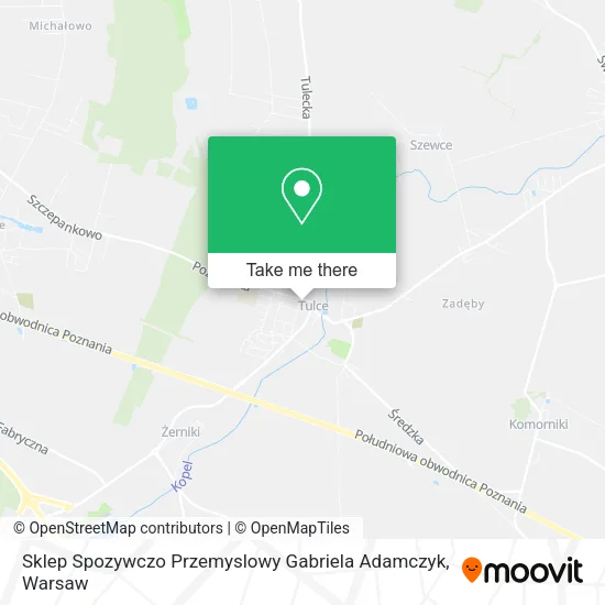 Карта Sklep Spozywczo Przemyslowy Gabriela Adamczyk