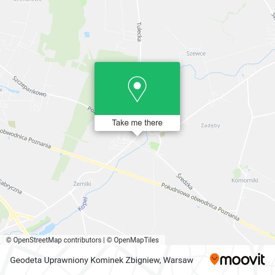 Карта Geodeta Uprawniony Kominek Zbigniew