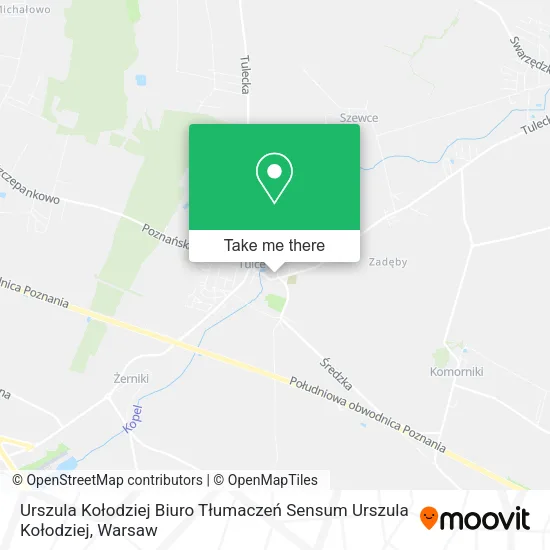 Urszula Kołodziej Biuro Tłumaczeń Sensum Urszula Kołodziej map