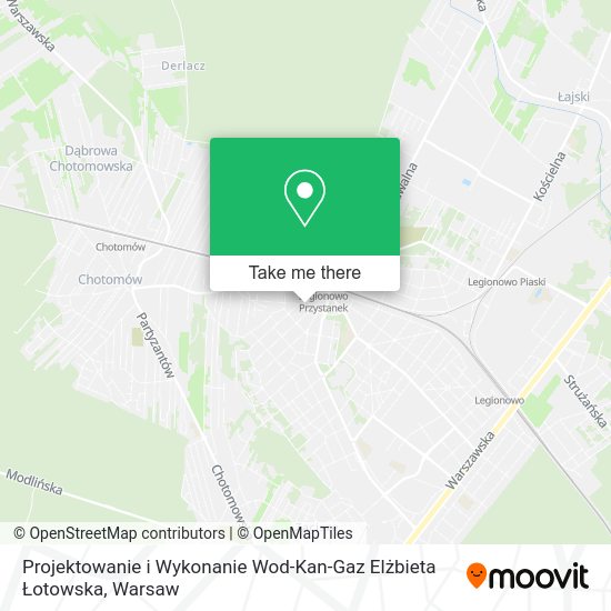 Projektowanie i Wykonanie Wod-Kan-Gaz Elżbieta Łotowska map