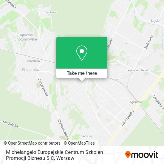 Michelangelo Europejskie Centrum Szkolen i Promocji Biznesu S C map