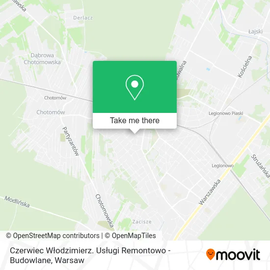 Czerwiec Włodzimierz. Usługi Remontowo - Budowlane map