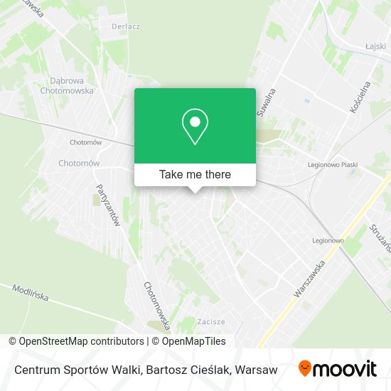 Centrum Sportów Walki, Bartosz Cieślak map