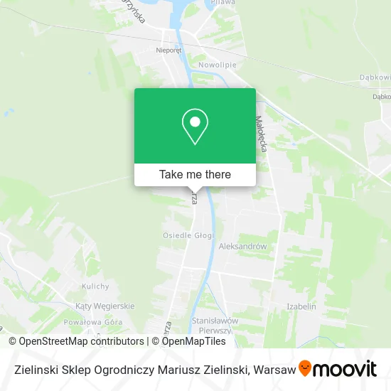 Zielinski Sklep Ogrodniczy Mariusz Zielinski map
