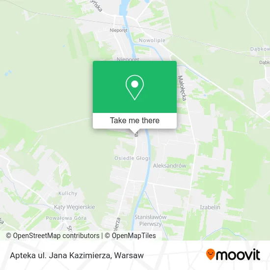 Карта Apteka ul. Jana Kazimierza