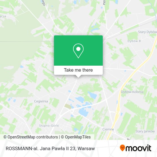 ROSSMANN-al. Jana Pawła II 23 map