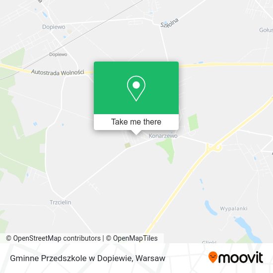 Gminne Przedszkole w Dopiewie map