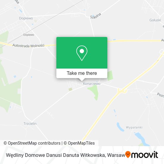 Wędliny Domowe Danusi Danuta Witkowska map