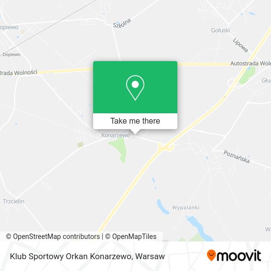 Klub Sportowy Orkan Konarzewo map