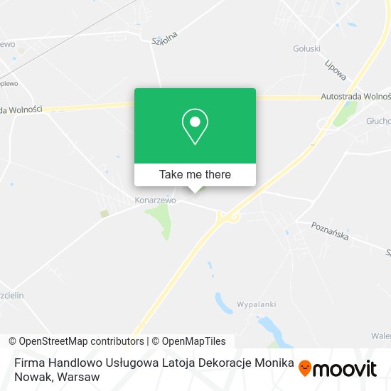 Firma Handlowo Usługowa Latoja Dekoracje Monika Nowak map