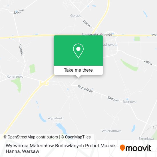 Wytwórnia Materiałów Budowlanych Prebet Muzsik Hanna map