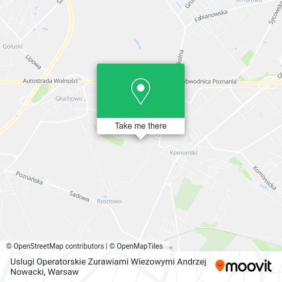 Uslugi Operatorskie Zurawiami Wiezowymi Andrzej Nowacki map