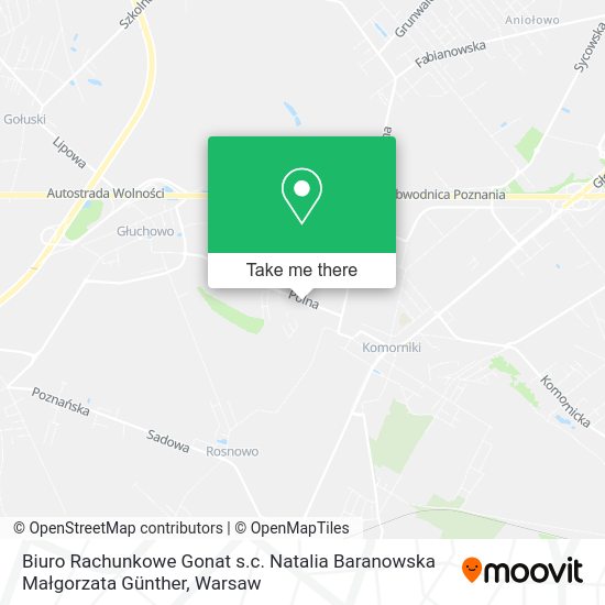 Biuro Rachunkowe Gonat s.c. Natalia Baranowska Małgorzata Günther map