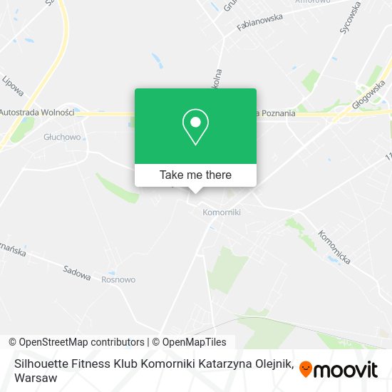 Silhouette Fitness Klub Komorniki Katarzyna Olejnik map