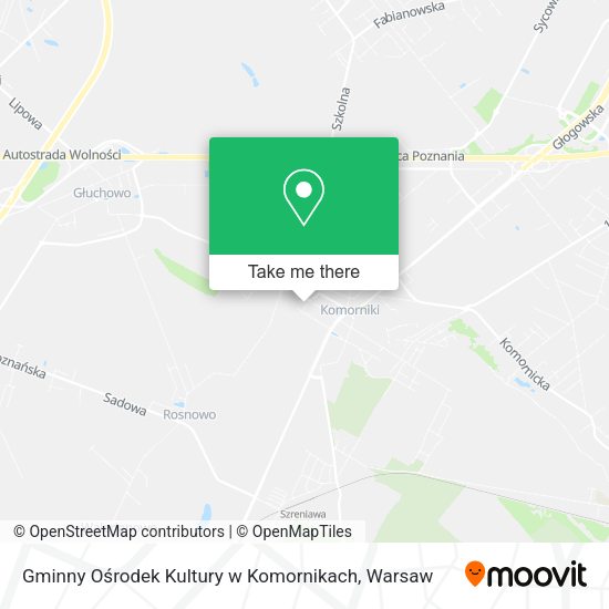 Gminny Ośrodek Kultury w Komornikach map