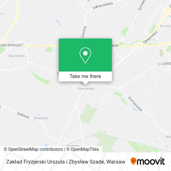 Zakład Fryzjerski Urszula i Zbysław Szade map