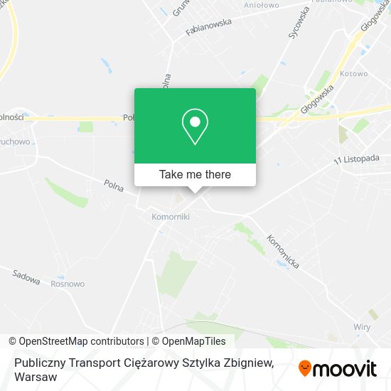 Карта Publiczny Transport Ciężarowy Sztylka Zbigniew