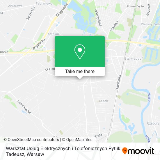 Warsztat Usług Elektrycznych i Telefonicznych Pytlik Tadeusz map