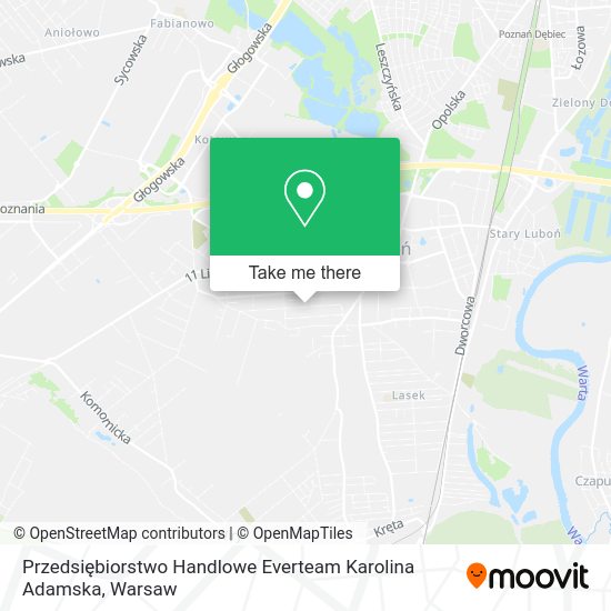 Przedsiębiorstwo Handlowe Everteam Karolina Adamska map