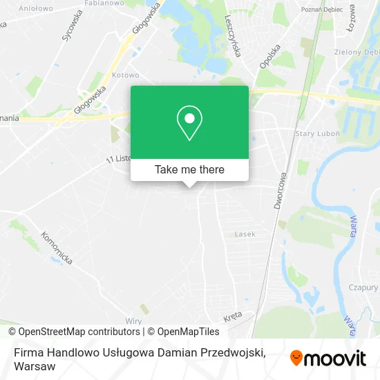 Карта Firma Handlowo Usługowa Damian Przedwojski