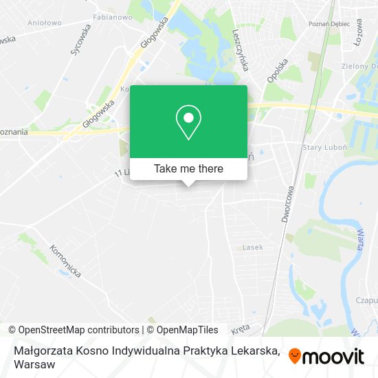 Małgorzata Kosno Indywidualna Praktyka Lekarska map