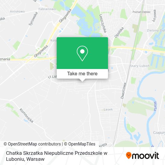 Chatka Skrzatka Niepubliczne Przedszkole w Luboniu map