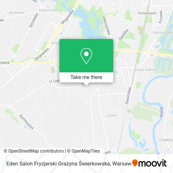 Eden Salon Fryzjerski Grażyna Świerkowska map