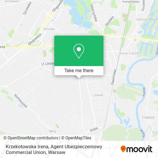 Krzekotowska Irena, Agent Ubezpieczeniowy Commercial Union map