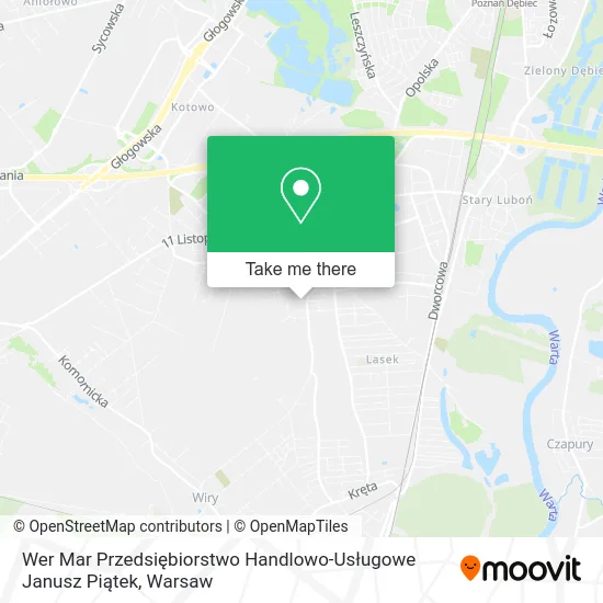 Карта Wer Mar Przedsiębiorstwo Handlowo-Usługowe Janusz Piątek