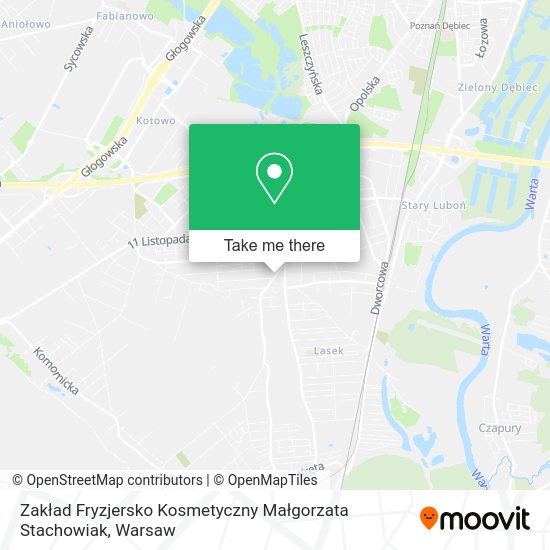 Zakład Fryzjersko Kosmetyczny Małgorzata Stachowiak map