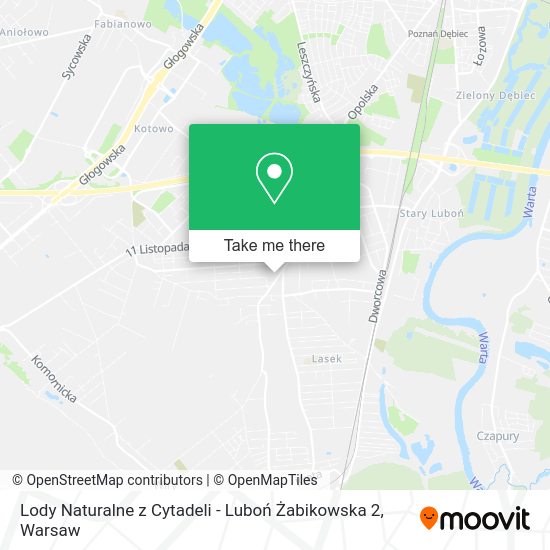 Lody Naturalne z Cytadeli - Luboń Żabikowska 2 map