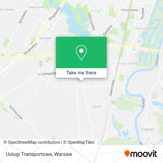 Карта Uslugi Transportowe
