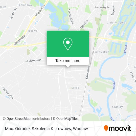 Max. Ośrodek Szkolenia Kierowców map