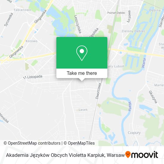 Akademia Języków Obcych Violetta Karpiuk map