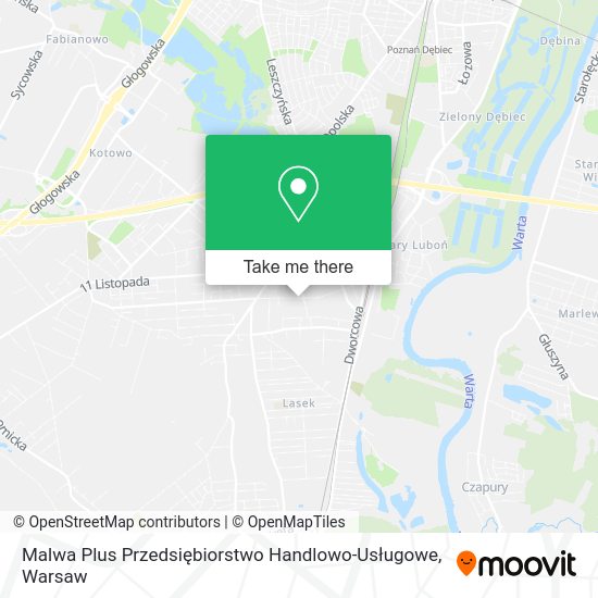 Malwa Plus Przedsiębiorstwo Handlowo-Usługowe map