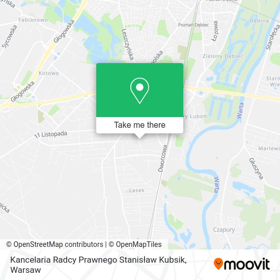 Kancelaria Radcy Prawnego Stanisław Kubsik map