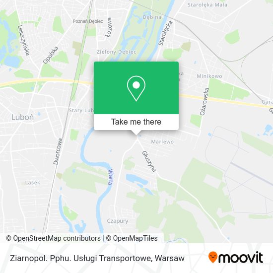 Ziarnopol. Pphu. Usługi Transportowe map