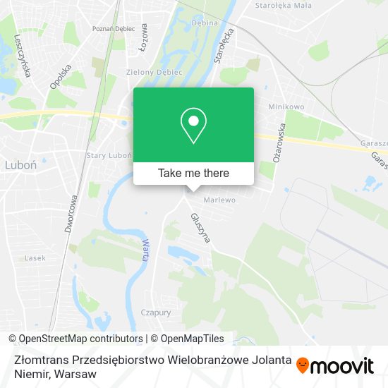 Złomtrans Przedsiębiorstwo Wielobranżowe Jolanta Niemir map