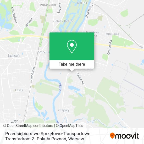 Przedsiębiorstwo Sprzętowo-Transportowe Transfadrom Z. Pakuła Poznań map