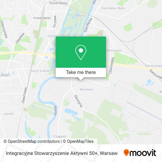 Integracyjne Stowarzyszenie Aktywni 50+ map