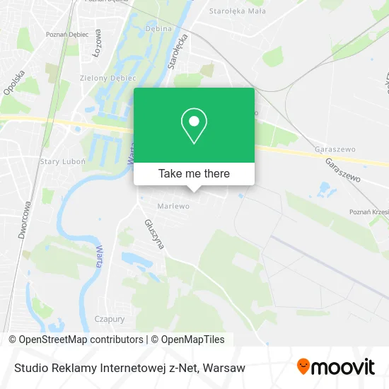 Карта Studio Reklamy Internetowej z-Net