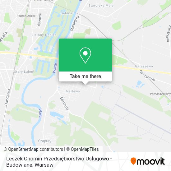 Leszek Chomin Przedsiębiorstwo Usługowo - Budowlane map