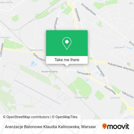 Aranżacje Balonowe Klaudia Kalinowska map