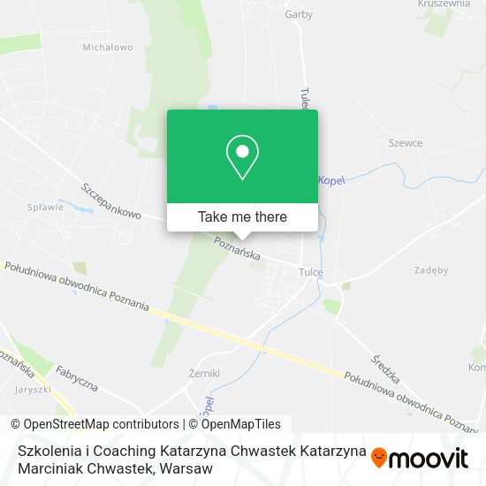 Szkolenia i Coaching Katarzyna Chwastek Katarzyna Marciniak Chwastek map