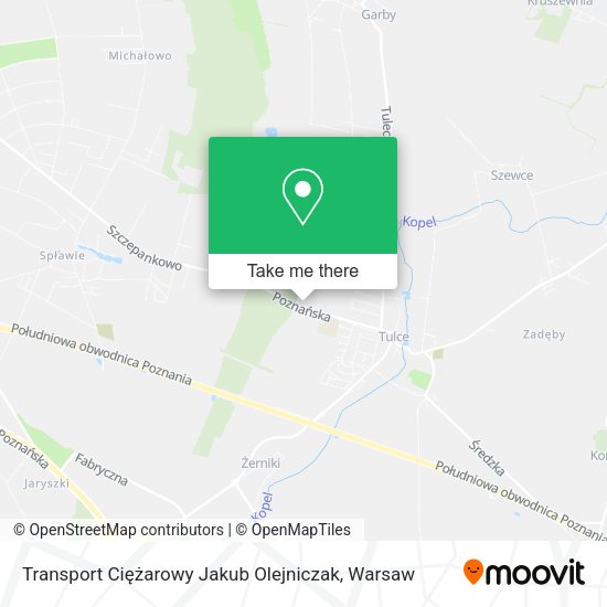 Transport Ciężarowy Jakub Olejniczak map