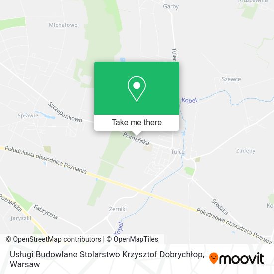 Usługi Budowlane Stolarstwo Krzysztof Dobrychłop map