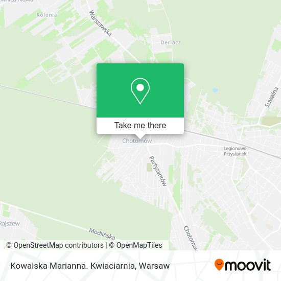 Карта Kowalska Marianna. Kwiaciarnia